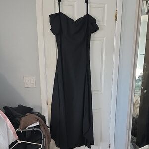 Elegant Black Off-Shoulder Dress